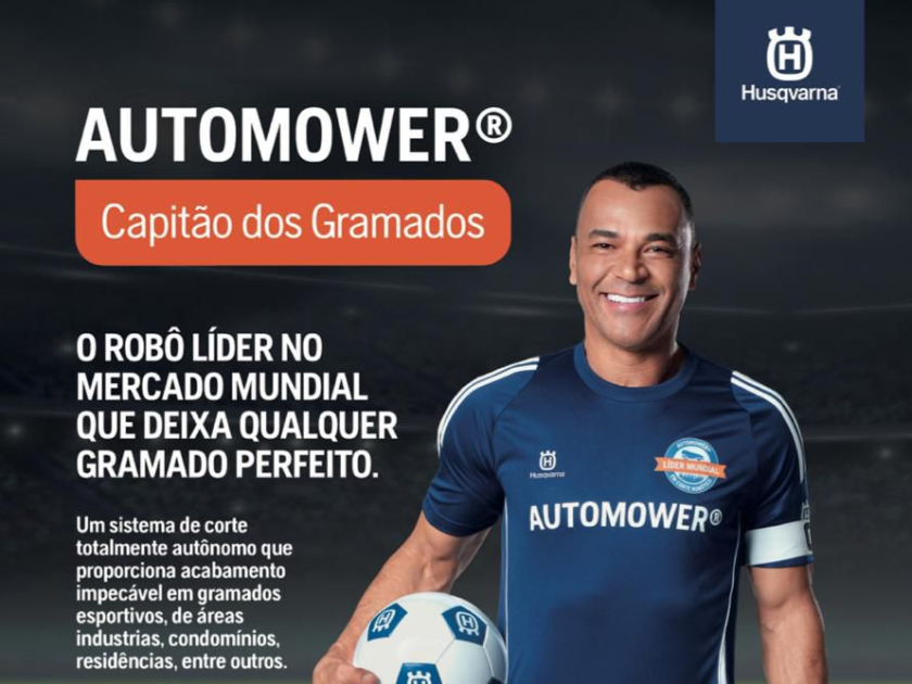 Jogador Cafu e Luisa Nogueira desafiam os visitantes da Agrishow na ativação