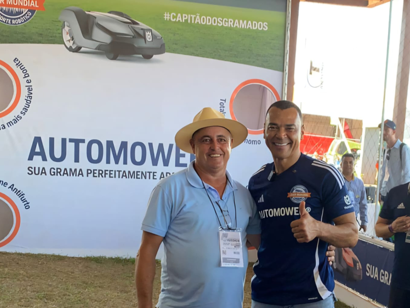 Jogador Cafu esteve na Agrishow, no dia 01⁰ de maio, na ativação 