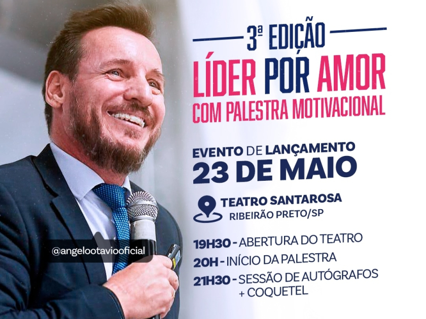 Livro “Líder por Amor” chega em sua 3ª. edição
