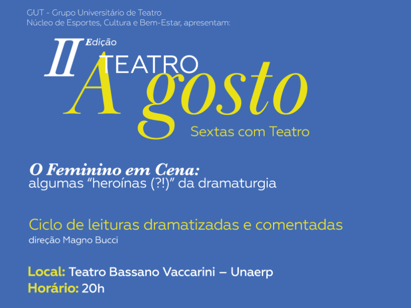 Unaerp promove festival de teatro gratuito em Ribeirão Preto