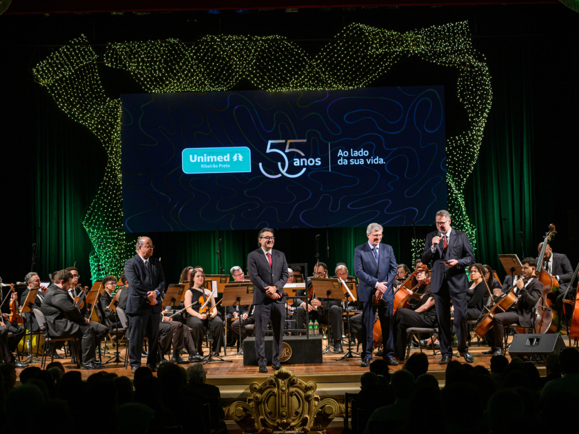 Unimed Ribeirão Preto celebra 55 anos com apresentação histórica no Theatro Pedro II